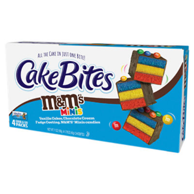 CakeBites M&M's Minis Cakebites, 1.75 oz, 4 count