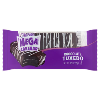 CakeBites Chocolate Tuxedo Mega Cakebar, 3.5 oz