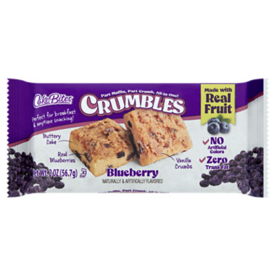 CakeBites Blueberry Crumbles, 2 count, 2 oz