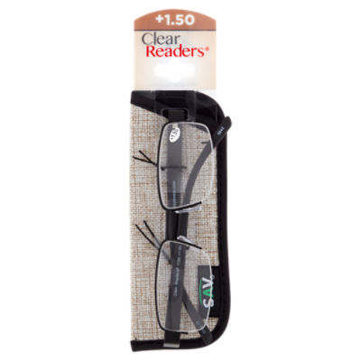 Sav Eyewear +1.50 Clear Readers, 1 Each