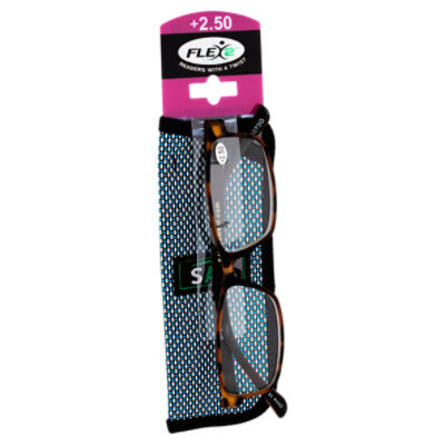 SAV Eyewear Flex 2 +2.50 Readers with Case