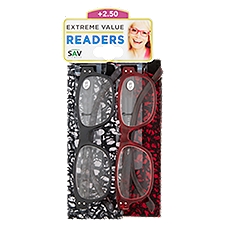 SAV Eyewear +2.50 Readers Extreme Value, 2 count