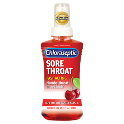 Chloraseptic Cherry Sore Throat Phenol Oral Pain Reliever, 6 fl oz