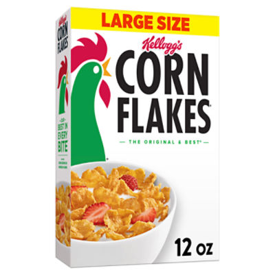 Kellogg's Corn Flakes Original Cold Breakfast Cereal, 12 oz