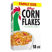 Kellogg's Corn Flakes Original Cold Breakfast Cereal, 18 oz