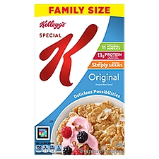 Kellogg's Special K Original Toasted Rice Cereal Family Size, 18 oz