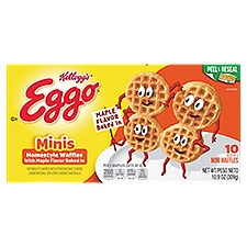 Eggo Minis Maple Flavor Homestyle, Waffles, 10.9 Ounce