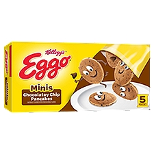 Eggo Mini Frozen Pancakes, Frozen Breakfast, Chocolatey Chip, 8.4oz Box, 5 Ct