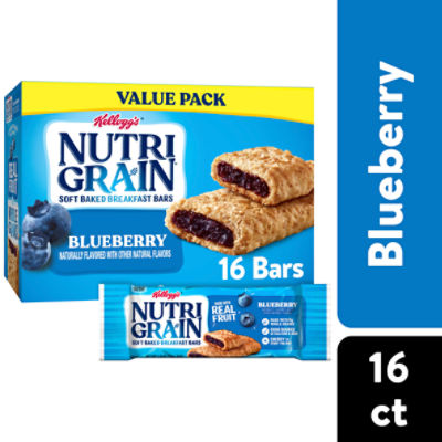 Nutri-Grain Blueberry Soft Baked Breakfast Bars, 20.8 oz, 16 Count