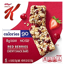 Red Berries Chewy Snack Bars - 6 count, 5.28 Ounce