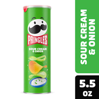 Pringles Sour Cream and Onion Potato Crisps Chips, 5.5 oz ShopRite