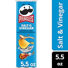 Pringles Salt and Vinegar Potato Crisps Chips, 5.5 oz