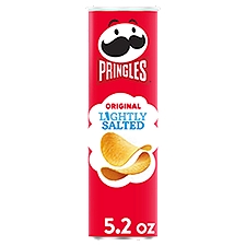 Pringles Potato Crisps Chips, Lunch Snacks, Lightly Salted, 5.2oz, 1 Can