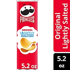 Pringles Lightly Salted Original Potato Crisps Chips, 5.2 oz