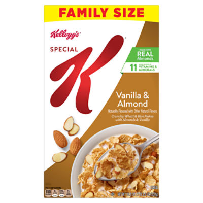 Kellogg's Special K Vanilla & Almond Cereal Family Size, 18.8 oz