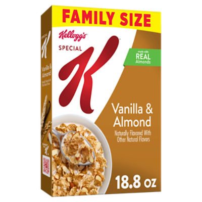 Kellogg's Special K Vanilla and Almond Cold Breakfast Cereal, 18.8 oz