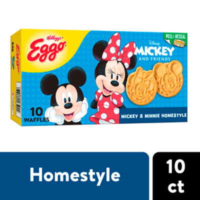 Eggo Homestyle Frozen Waffles, Frozen Breakfast, 10Ct Box