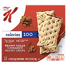 Kellogg's SPECIAL K Brown Sugar Cinnamon Pastry Crisps, 0.88 oz, 6 count