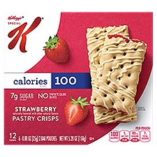 Kellogg's SPECIAL K Strawberry Pastry Crisps, 0.88 oz, 6 count