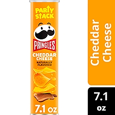 Pringles Cheddar Cheese Potato Crisps Chips, 7.1 oz, 7.1 Ounce