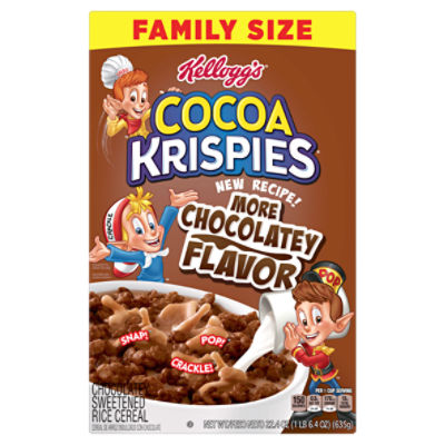 Cocoa Krispies Chocolatey Sweetened Rice, Cereal