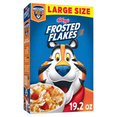 Kellogg's Frosted Flakes of Corn Cereal Large Size, 19.2 oz