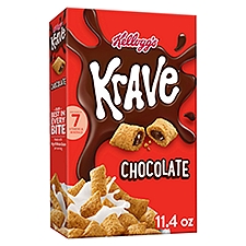 Kellogg's Krave Chocolate Cold Breakfast Cereal, 11.4 oz, 11.4 Ounce