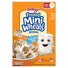 Frosted Mini Wheats Cereal, Original Whole Grain, 18 Ounce