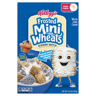 Kellogg's Frosted Mini Wheats Blueberry Muffin Whole Grain Cereal, 14.3 oz