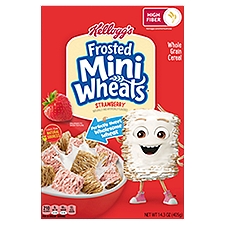 Frosted Mini Wheats Strawberry Whole Grain, Cereal, 14.3 Ounce