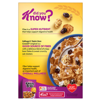 Kellogg's Raisin Bran Crunch Original Cold Breakfast Cereal, 15.9