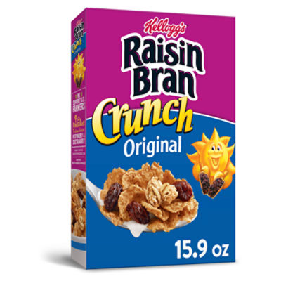 Kellogg's Raisin Bran Crunch Original Cold Breakfast Cereal, 15.9 oz