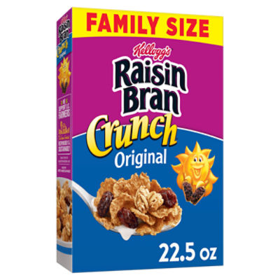 Kellogg's Raisin Bran Crunch Original Cold Breakfast Cereal, 22.5 oz, 22.5 Ounce