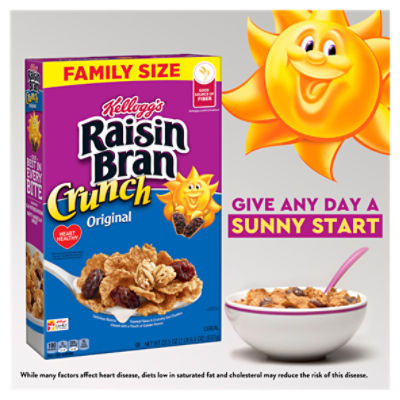 Kellogg's Raisin Bran Crunch Original Cold Breakfast Cereal, 22.5