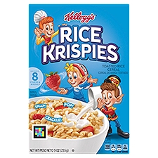 Rice Krispies Original Fat Free Food, Breakfast Cereal, 9 Ounce