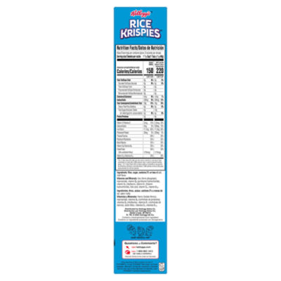 Rice Krispies Nutrition Facts Label | Blog Dandk