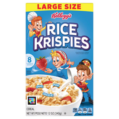 Kellogg's Rice Krispies Breakfast Cereal, Baking Marshmallow Treats, Original, 12oz, 1 Box