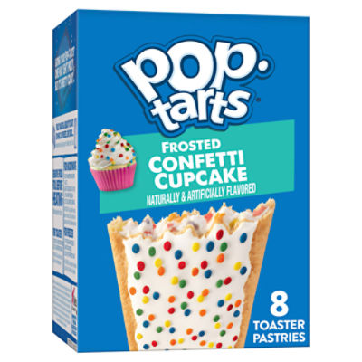 Pop Tarts Frosted Confetti Cupcake Toaster Pastries, 13.5 oz, 8 Count, 13.5 Ounce