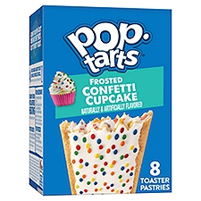 Pop Tarts Frosted Confetti Cupcake Toaster Pastries, 13.5 oz, 8 Count