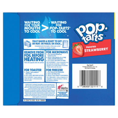 Pop-Tarts Frosted Strawberry Toaster Pastries Megha Value, 27 oz, 32 count