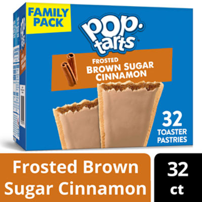 Pop-Tarts Frosted Brown Sugar Cinnamon Toaster Pastries Mega Value, 27 oz, 32 count