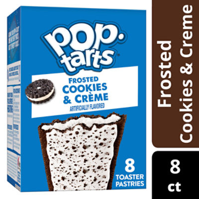 Pop Tarts Frosted Cookies and Creme Toaster Pastries, 13.5 oz, 8 Count, 13.5 Ounce