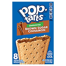 pop tarts Unfrosted Brown Sugar Cinnamon Toaster Pastries, 8 count, 13.5 oz