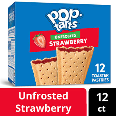 Pop-Tarts Frosted Strawberry Instant Breakfast Toaster Pastries,  Shelf-Stable, Ready-to-Eat, 13.5 oz, 8 Count Box