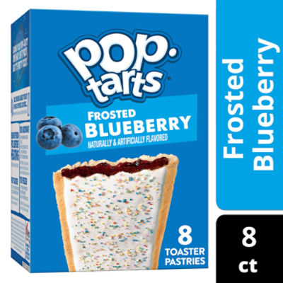 Pop Tarts Frosted Blueberry Toaster Pastries, 13.5 oz, 8 Count, 13.5 Ounce