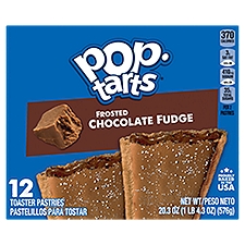 Pop-Tarts Frosted Chocolate Fudge, Toaster Pastries, 12 Each