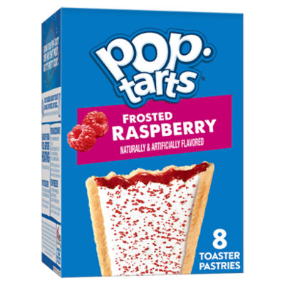 Pop Tarts Frosted Raspberry Toaster Pastries, 13.5 oz, 8 Count, 13.5 Ounce