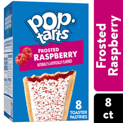 Pop Tarts Frosted Raspberry Toaster Pastries, 13.5 oz, 8 Count