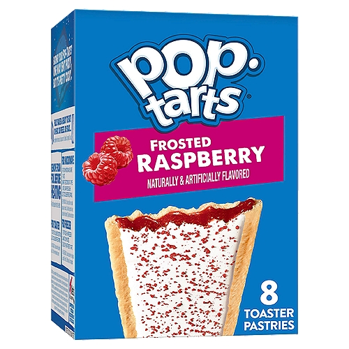 Pop Tarts Frosted Raspberry Toaster Pastries, 13.5 oz, 8 Count