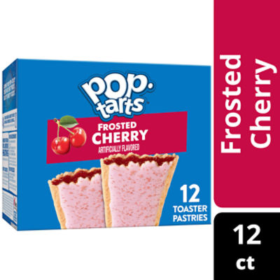 Pop Tarts Frosted Cherry Toaster Pastries, 20.3 oz, 12 Count, 20.3 Ounce